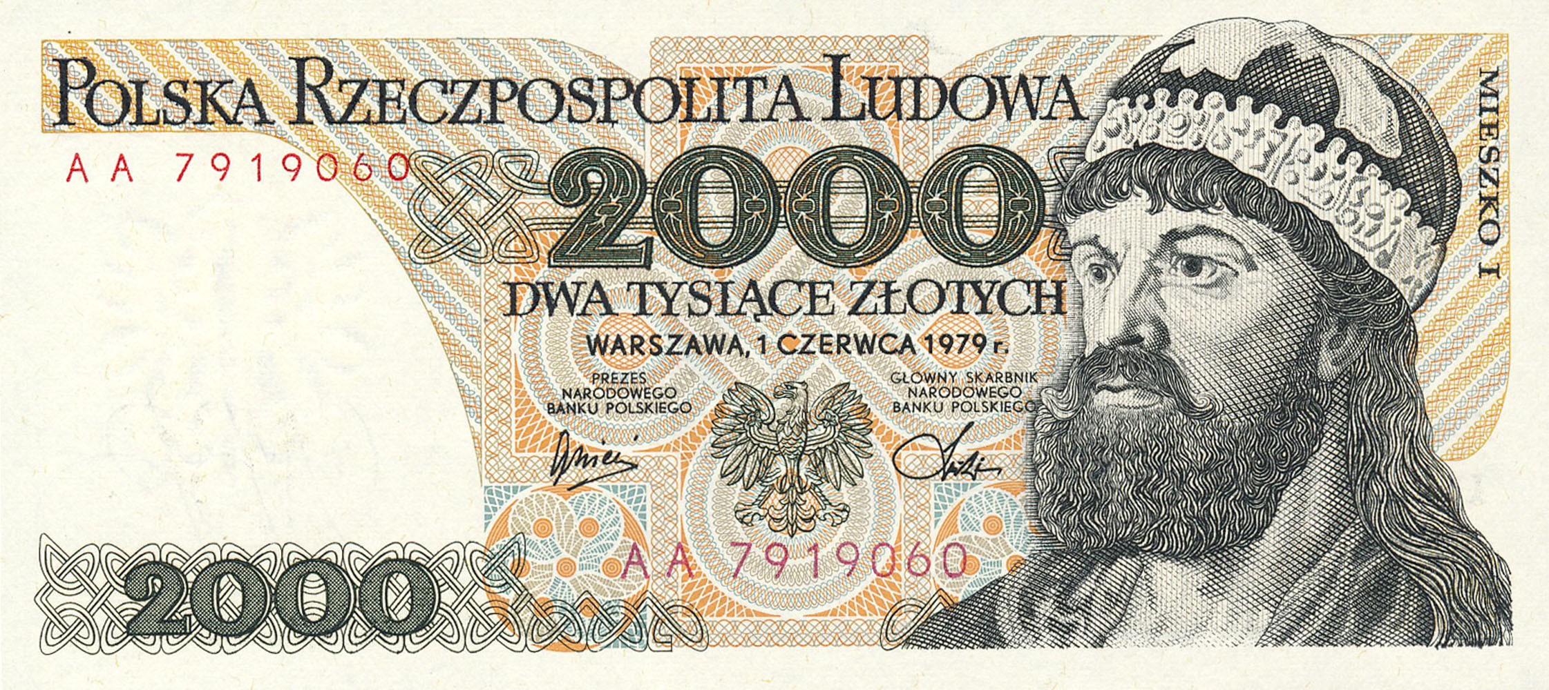 2.000 złotych 1979, seria AA